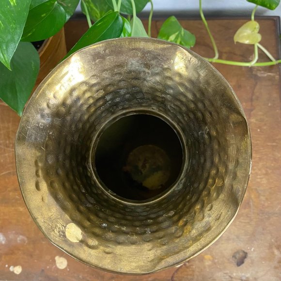 Vintage Mid Century Modern Brass Pot MCM Midcentur - Picture 4 of 6